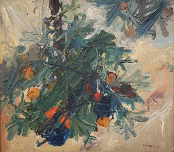 Manoucher Yektai Oil on Canvas Abstract