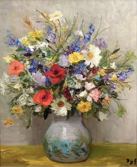 Marcel Dyf Flower Still Life Oil on Canvas Frost and Reed Gallery