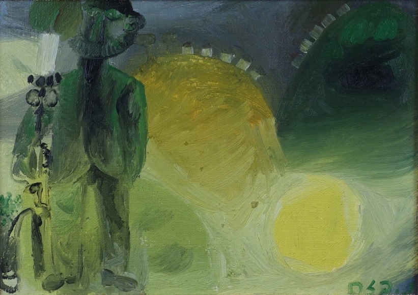 Naftali Bezem Israeli Portrait Oil