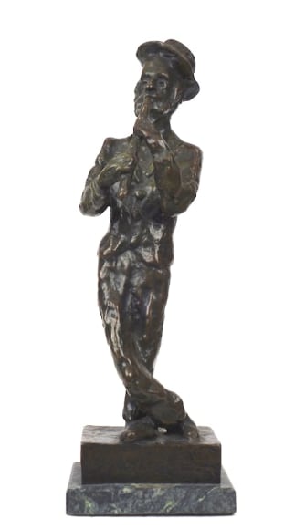Mane-Katz Fiddler Bronze
