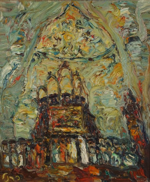 Yitzhak Frenkel-Frenel Wedding Oil on Canvas