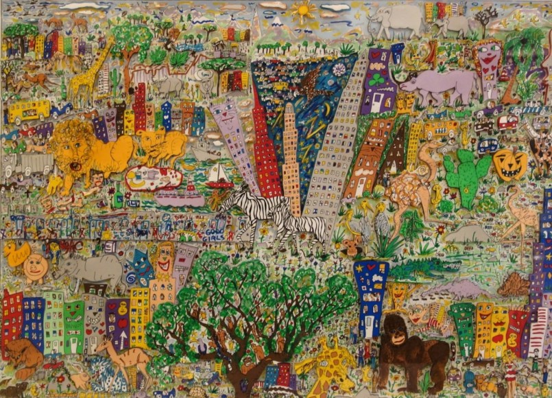 James Rizzi It’s a Jungle Out There 1986 3D Signed