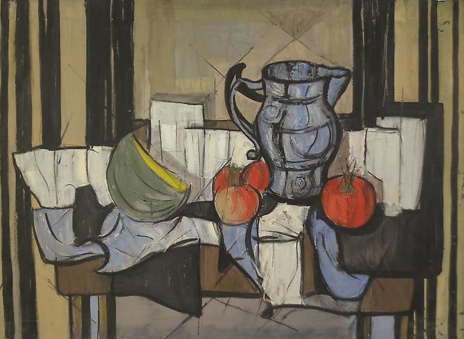 Arthur Pinajian Table Top Still Life 1959 Oil on canvas
