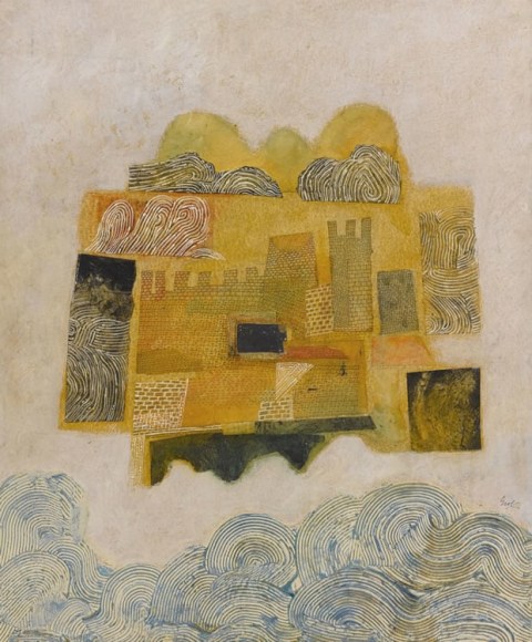 Erol Akyavas Turkish Untitled Oil on Canvas