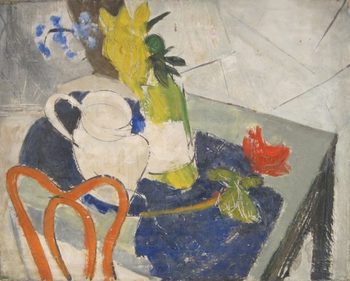 Arthur Pinajian Table Top Still Life 1952 Oil on canvas