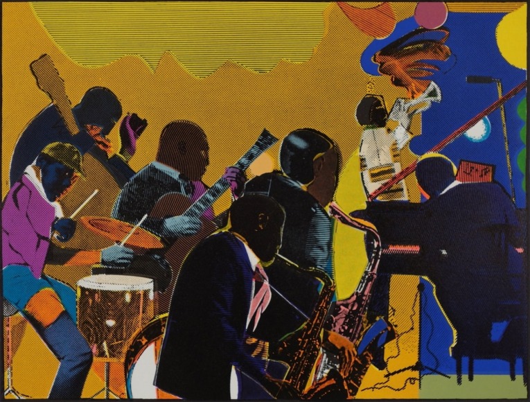 Romare Bearden Out Chorus Screenprint 1978 - 1979