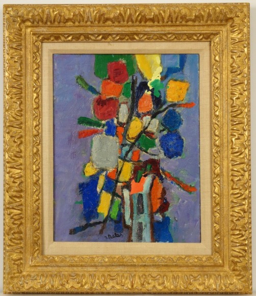 Isaac Pailes Abstract Composition Oil on Canvas