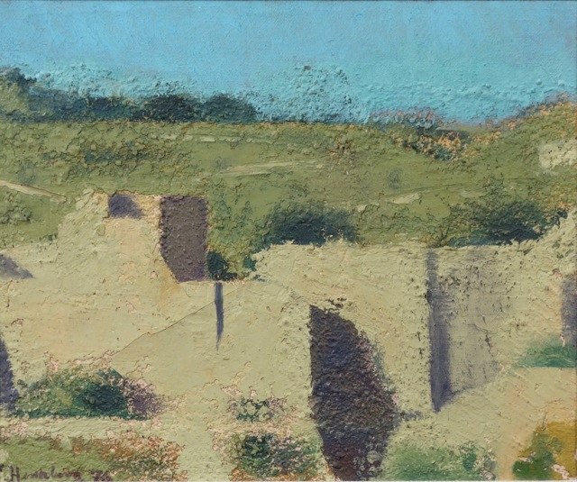 Israel Hershberg Beit Safafa 1976 Oil on Canvas