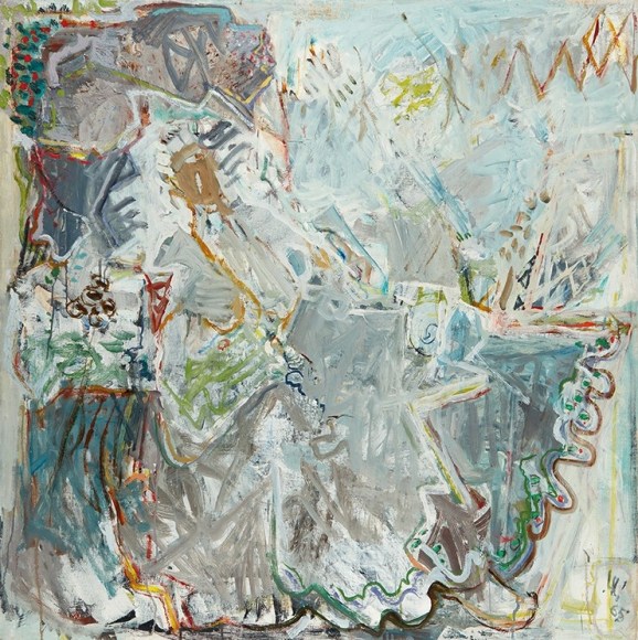 Yehezkel Streichman Israeli born Lithuania Abstract Oil on Canvas