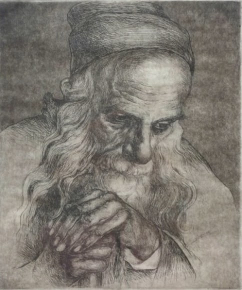 Joseph Budko Yemenite Jew Etching