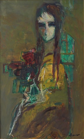 Zvi Mairovich Portrait Oil on Canvas