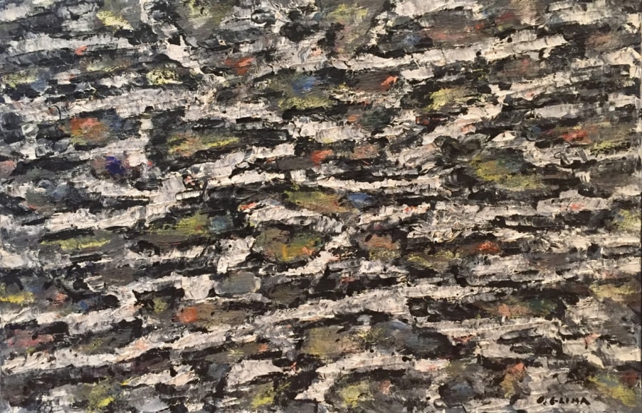 Oton Gliha Croatian Gromace Oil on Canvas