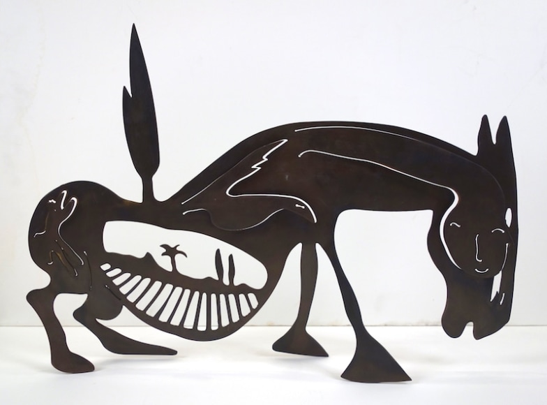 Menashe Kadishman Israeli Motherland Iron Sculpture