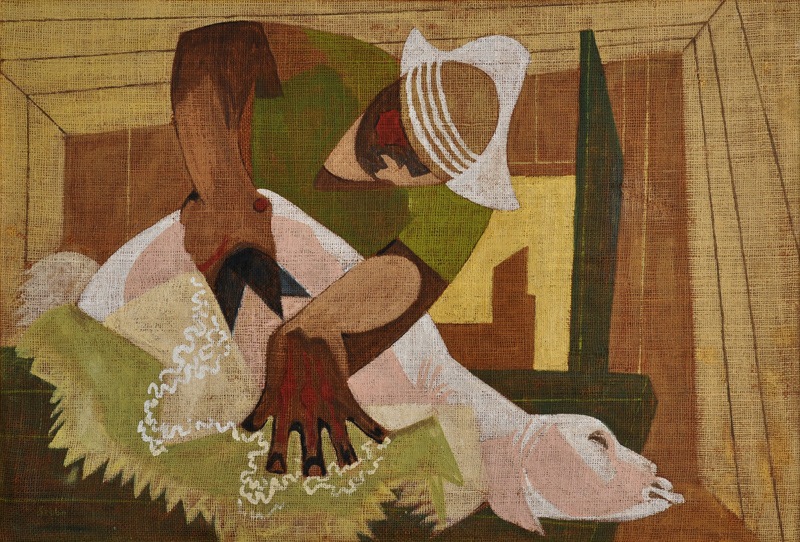 Shalom Sebba Oil on Canvas Shearing Signed