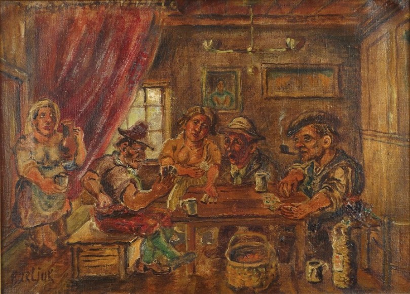 David Burliuk Card Players