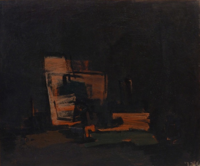 Moshe Mokady Still Life Oil on board 1960's