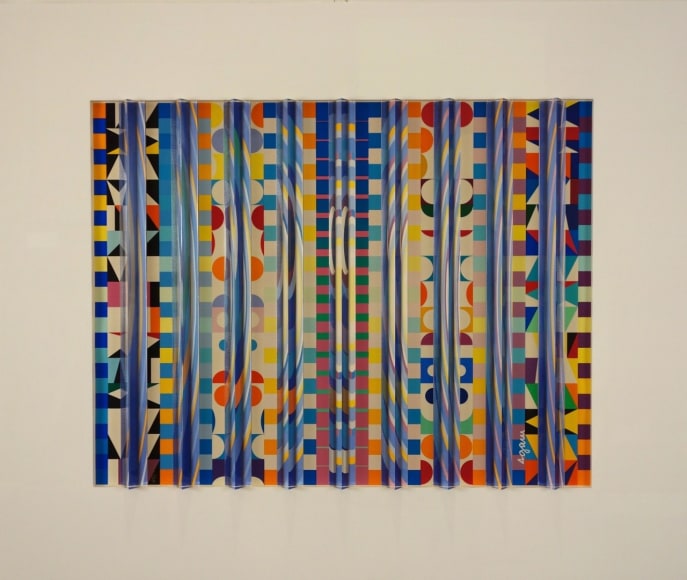 Yaacov Agam Moon-Noon Gold Prismograph Prismagraph Edition of 180