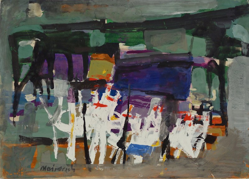 Zvi Mairovich Dead Sea Landscape Oil
