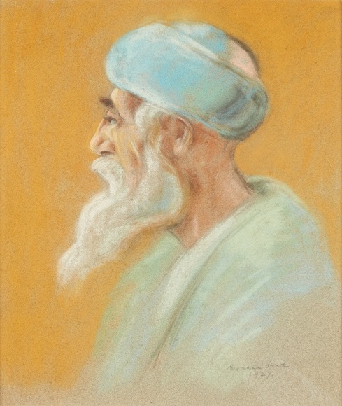 Hermann Struck Sephardic Elder 1927 Pastel on Paper