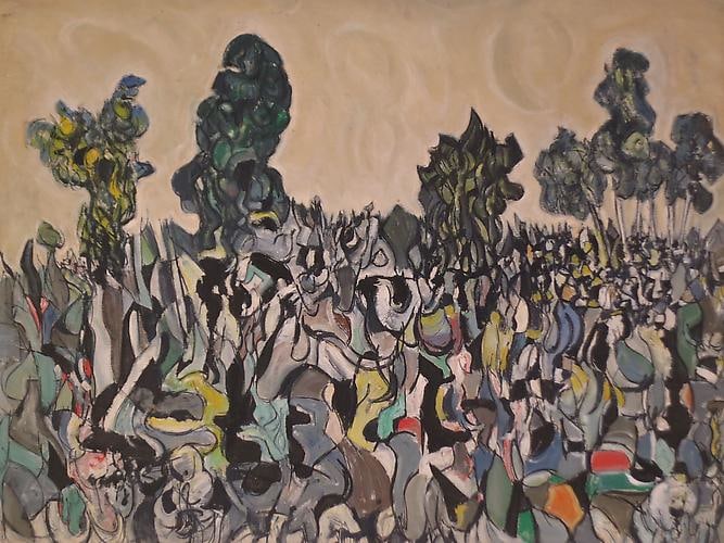 Arthur Pinajian Untitled Landscape 1962 Oil on canvas