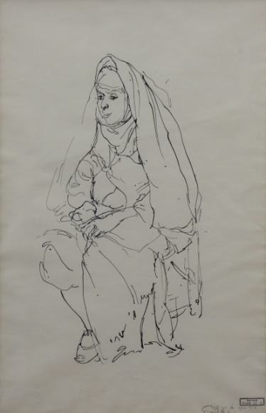 Anna Ticho Seated Woman