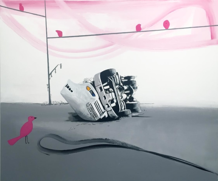 Overturned, 2018, Acrylic on canvas