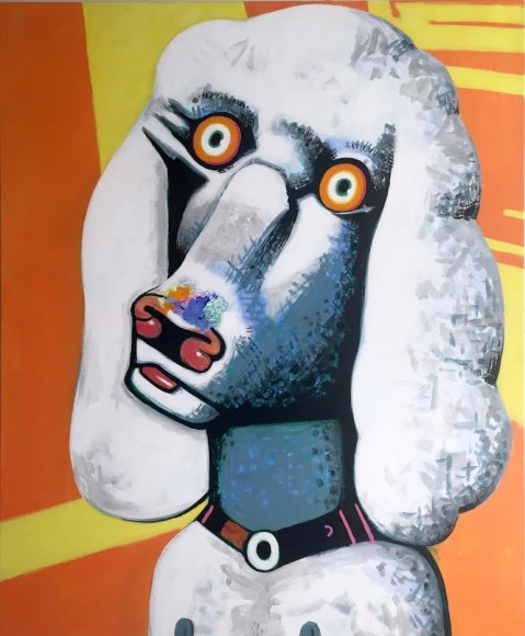 Poodle 2, 2018, Acrylic on canvas