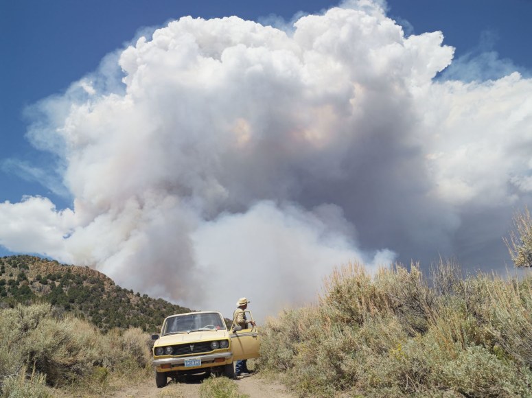 LUCAS FOGLIA, George Chasing Wildfires, Eureka, Nevada, 2012