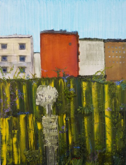 I am thankful for my skeleton. He is still in the garden, 2009, Oil on linen