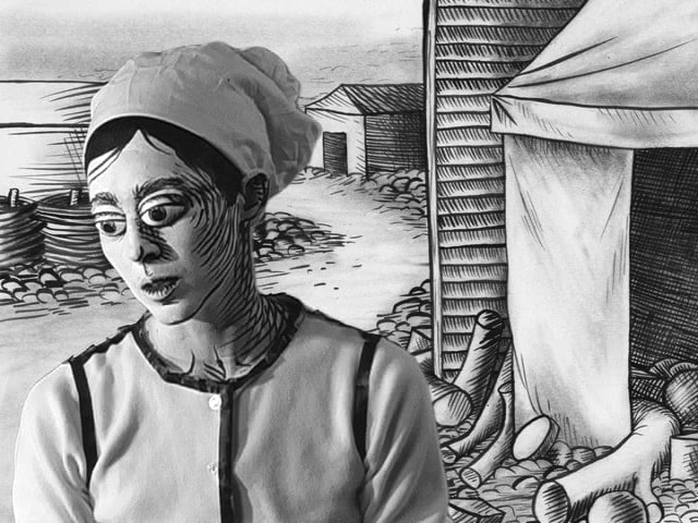 Mary Reid Kelley&nbsp;, Film still from&nbsp;The Queen&#039;s English,&nbsp;2008