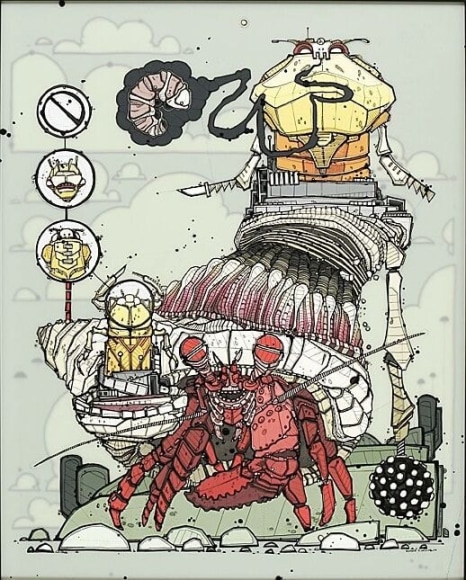 Nicholas Di Genova, Crustacean Cavalry with Riders