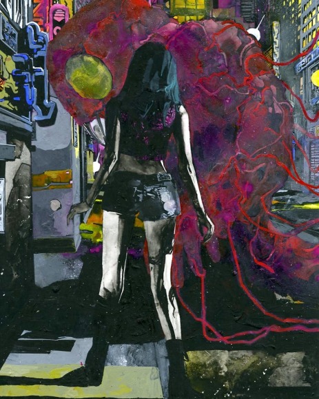 Zak Smith, Foetal God, 2017