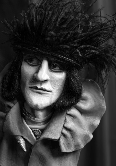 Mary Reid Kelley, Duchamp as Rrose Selavy after Man Ray, 2015