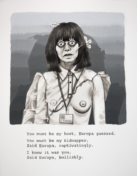 Mary Reid&nbsp;Kelley, Said Europa, Bullishly, 2022