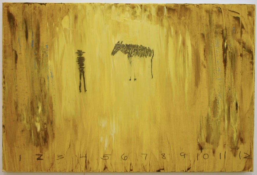 The old man finally decided to tell the story of the irritating horse, 2009, Oil on linen