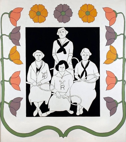 JOHN WESLEY, Radcliffe Tennis Team, 1963