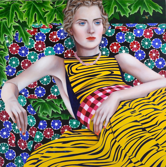 Jocelyn Hobbie, Bee, Yellow, Indigo,&nbsp;2015