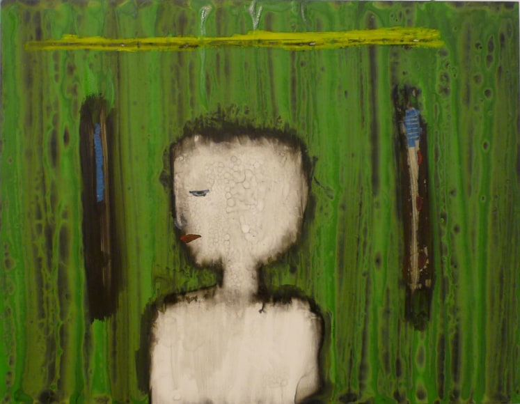 I need to know if there is life after death and I need to know kinda soon, 2007, Watercolor, oil pastel, ink on clayboard