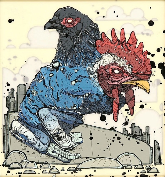 Nicholas Di Genova, Bi-Faced Amphibious Bull-Cock