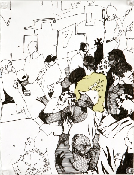 Zak Smith, Mosh Pit, C Squat, NYC, 2005