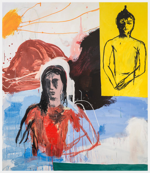 Cristina de Miguel, Naroa in Greece with Etruscan Sculpture, 2019