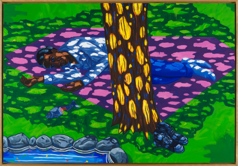 Lamar Peterson, A Young Man with a Fish, 2016