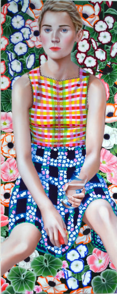 Jocelyn Hobbie, Hollyhock &amp;amp; Anemones, 2018