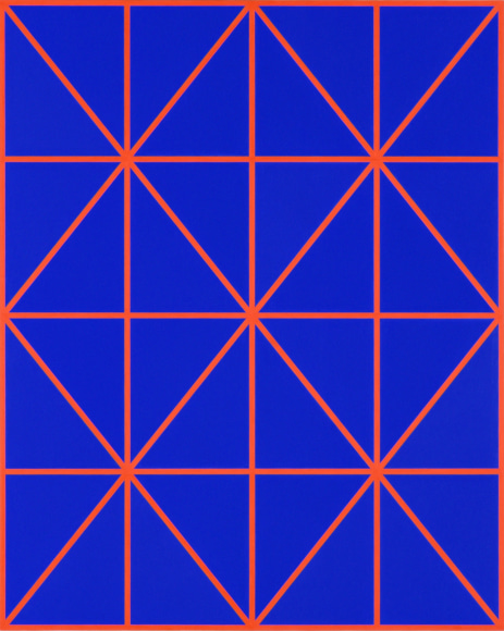 Cary Smith, Complex Diagonals #6 (blue-red), 2017