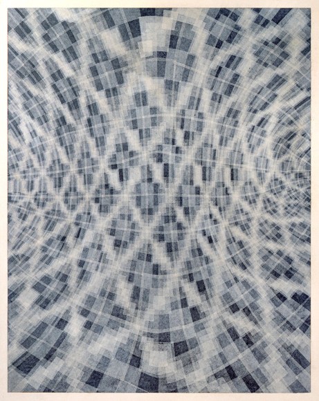 Takuji Hamanaka ​Northern Wall, 2009 Japanese woodcut with Gampi paper collage 28 x 22 in. / 57.2 x 49.5 cm.