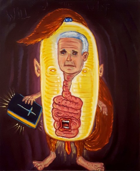 David Sandlin Will O’ the Wisp, 2018 Oil on canvas 24 x 20 in. / 51 x 50.8 cm.