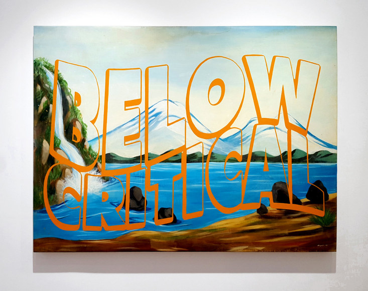 dina gadia painting with text "below critical"