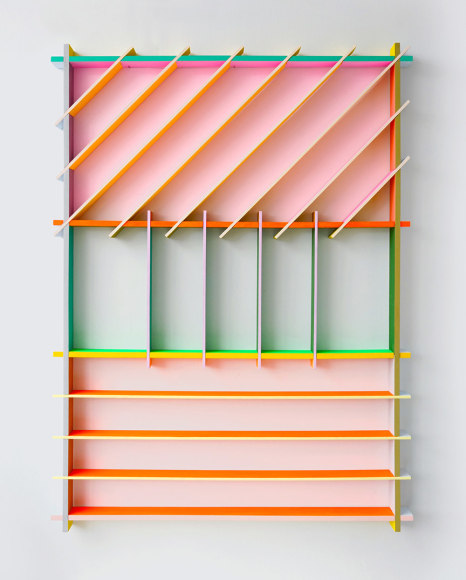 chiaozza Fruit Basket, 2017 Acrylic on wood 46 x 33 x 2 in. / 117 x 83.8 x 5.1 cm.