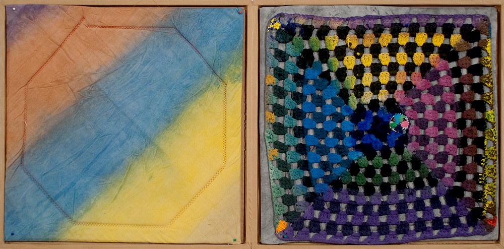 Alan Shields ​Untitled A, 1972 Mixed media book 19 1/2 x 19 1/2 in. (49.5 x 49.5 cm) Edition of 30 (part 1/2)