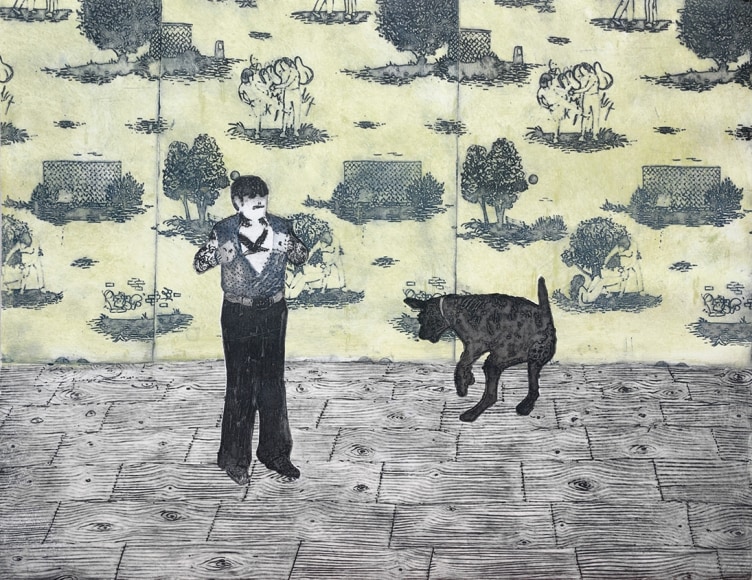 Elin Rodseth Neighbor I, 2013 Photopolymer on paper 20 5/8 x 15 7/8 in. / 52.4 x 40.3 cm. Edition of 5